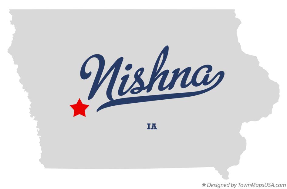 Map of Nishna Iowa IA