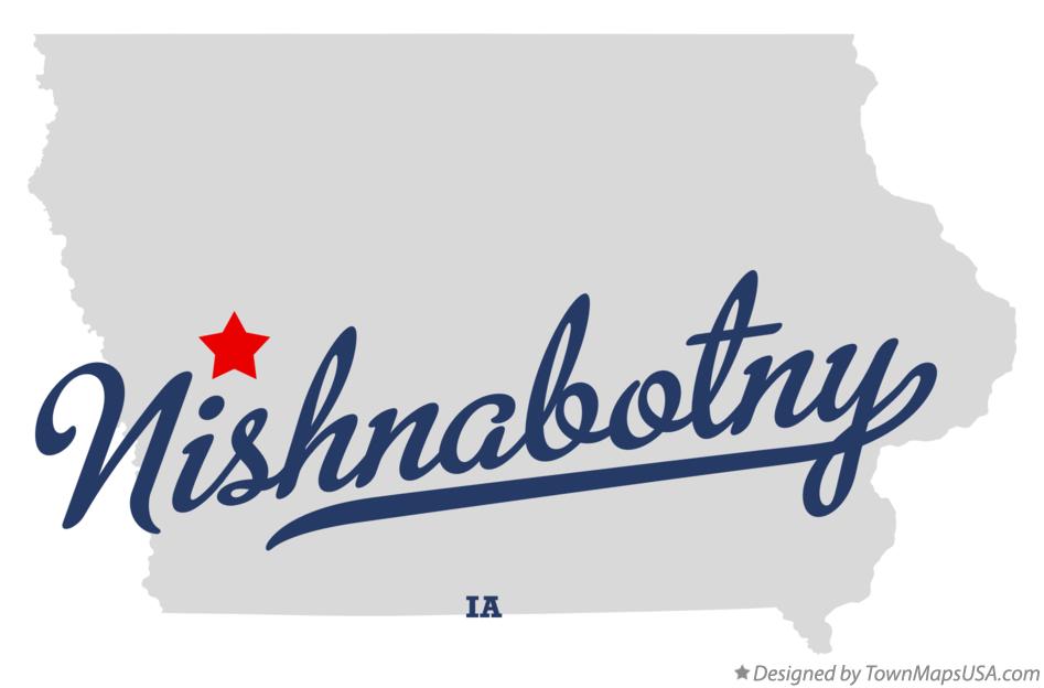 Map of Nishnabotny Iowa IA