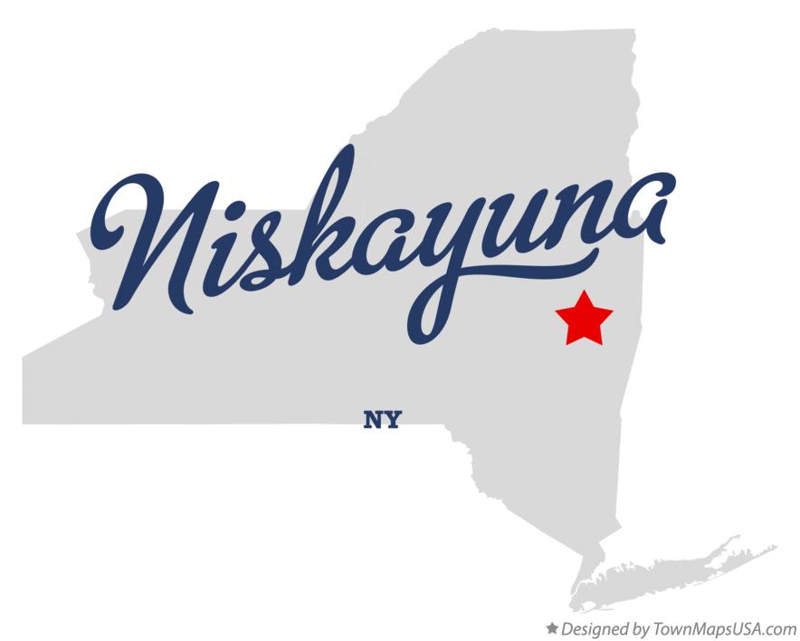 Map of Niskayuna New York NY