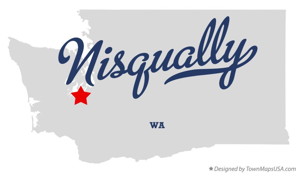 Map of Nisqually Washington WA