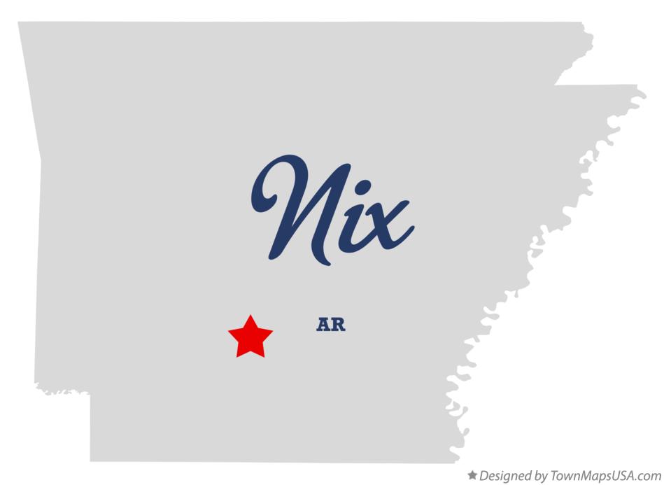 Map of Nix Arkansas AR