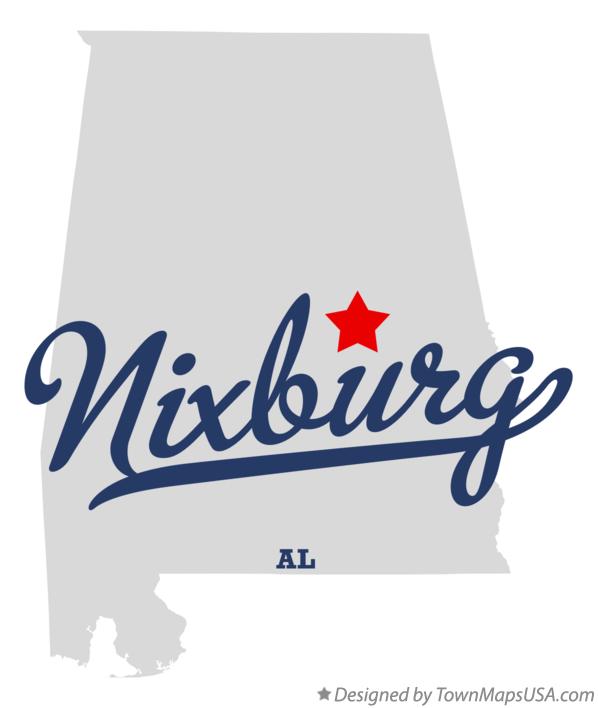 Map of Nixburg, AL, Alabama
