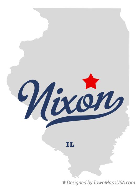 Map of Nixon Illinois IL