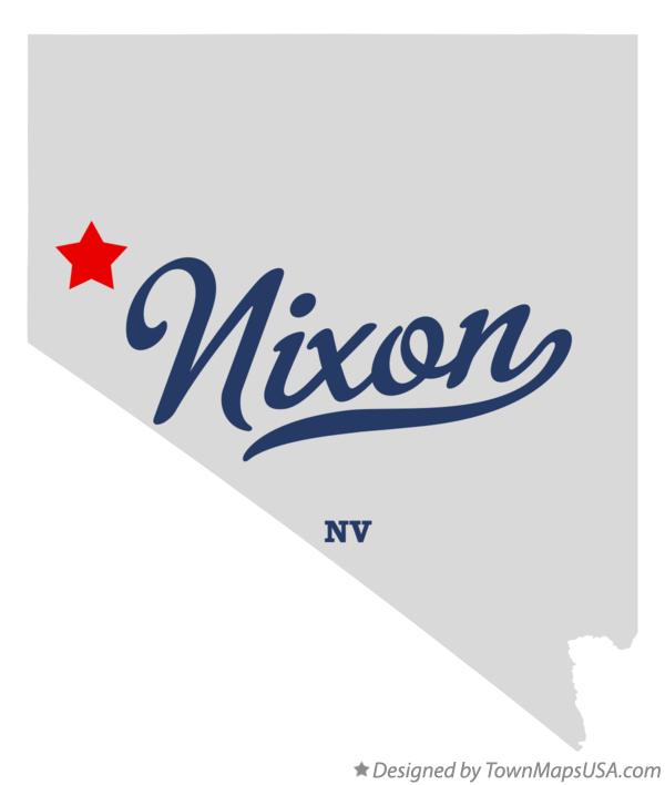 Map of Nixon Nevada NV