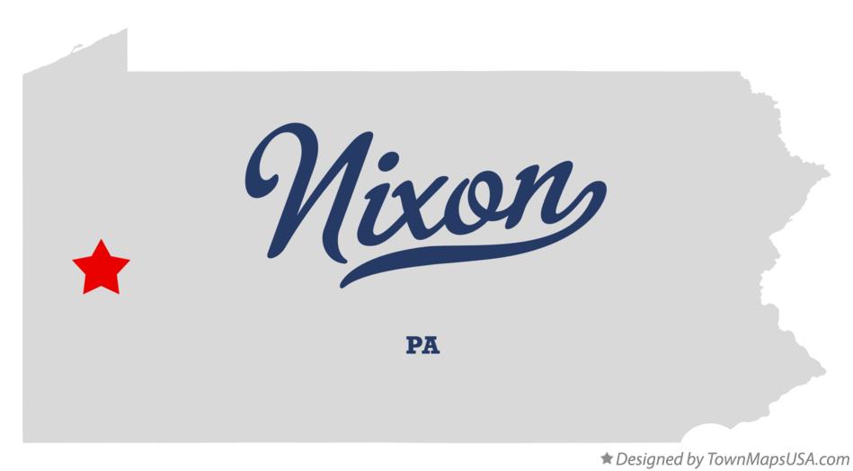 Map of Nixon Pennsylvania PA