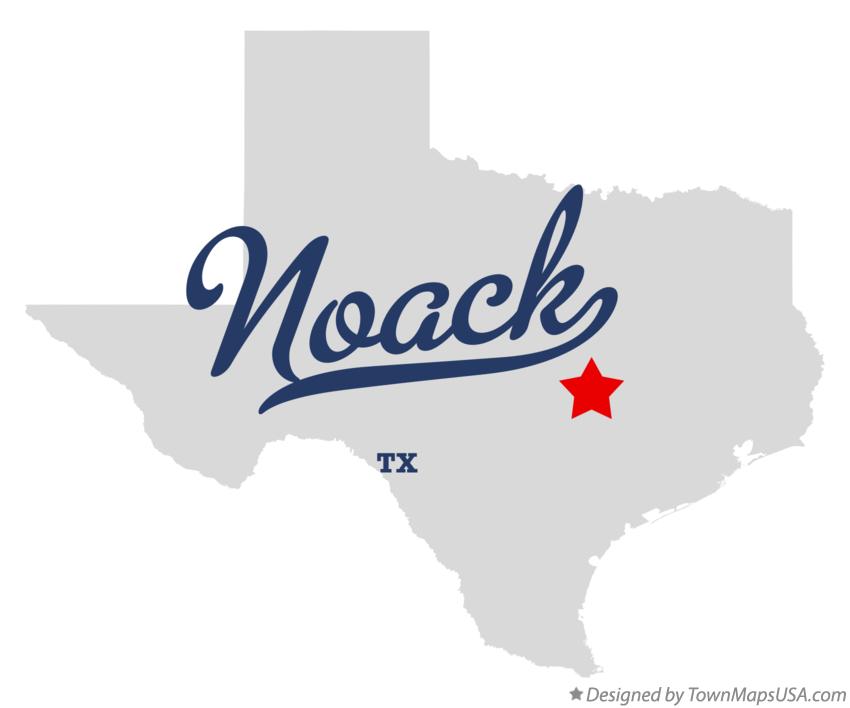 Map of Noack Texas TX
