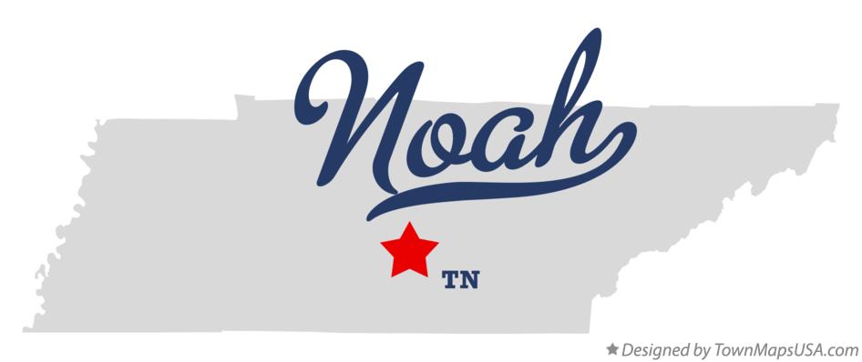 Map of Noah Tennessee TN