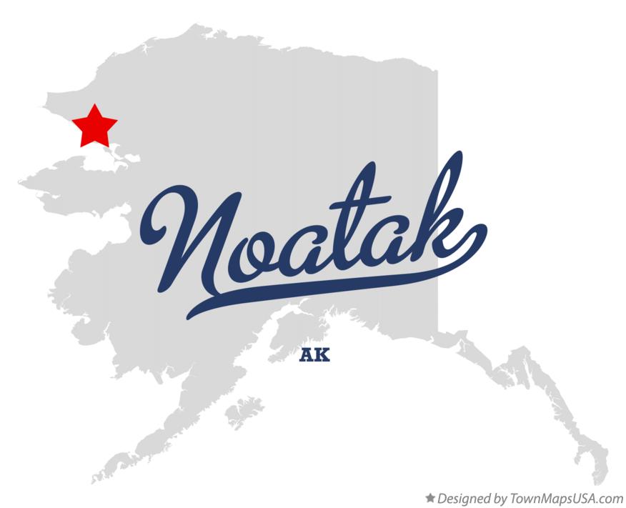 Map of Noatak Alaska AK
