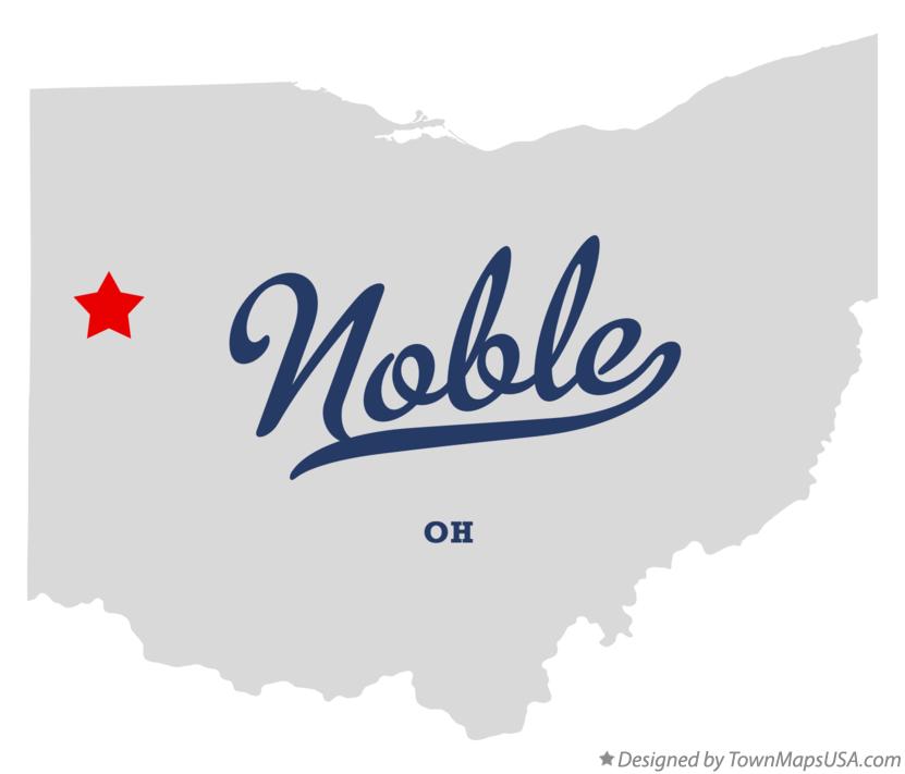 Map of Noble Ohio OH