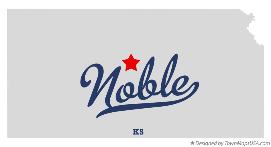 Map of Noble Kansas KS