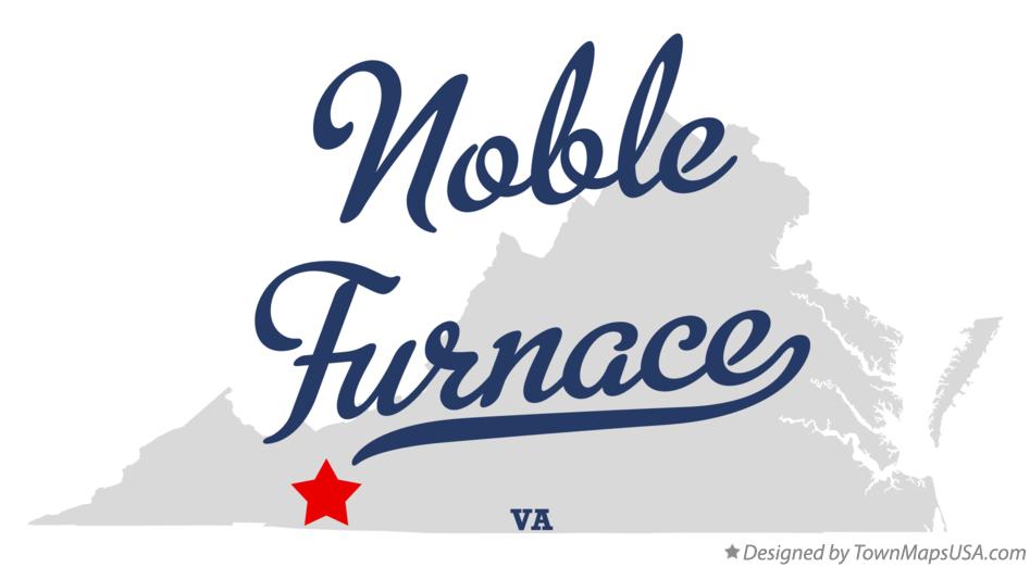 Map of Noble Furnace Virginia VA