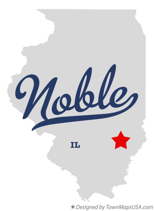 Map of Noble Illinois IL