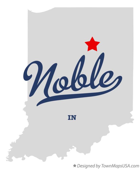 Map of Noble Indiana IN