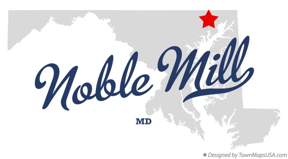 Map of Noble Mill Maryland MD