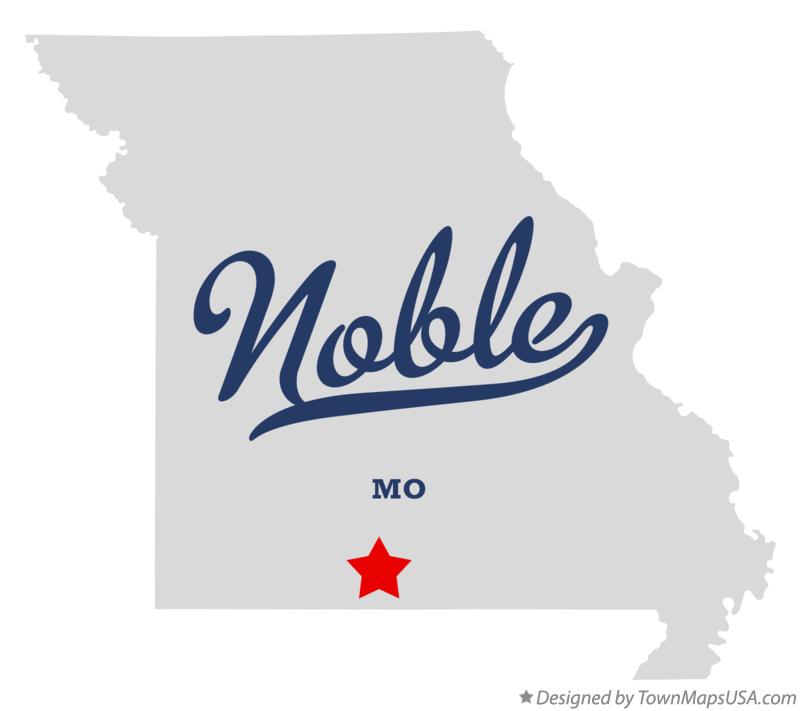 Map of Noble Missouri MO