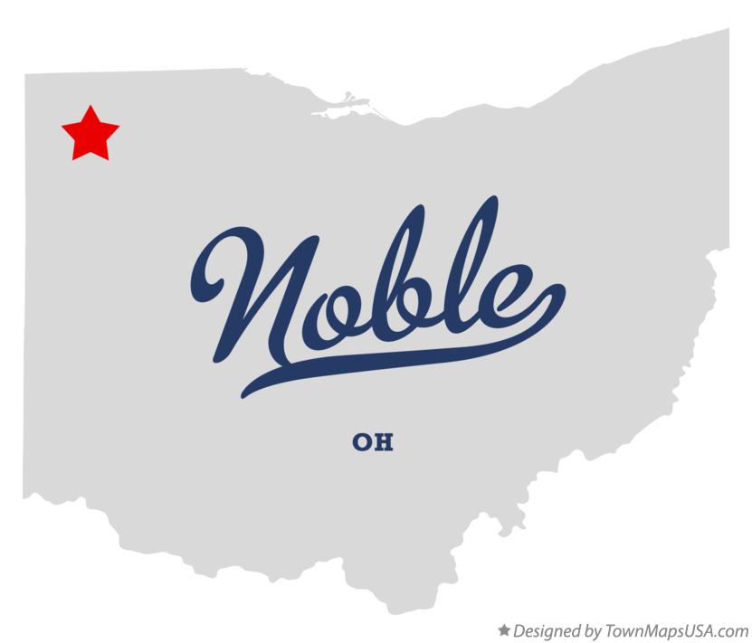 Map of Noble Ohio OH