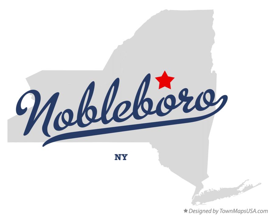 Map of Nobleboro New York NY
