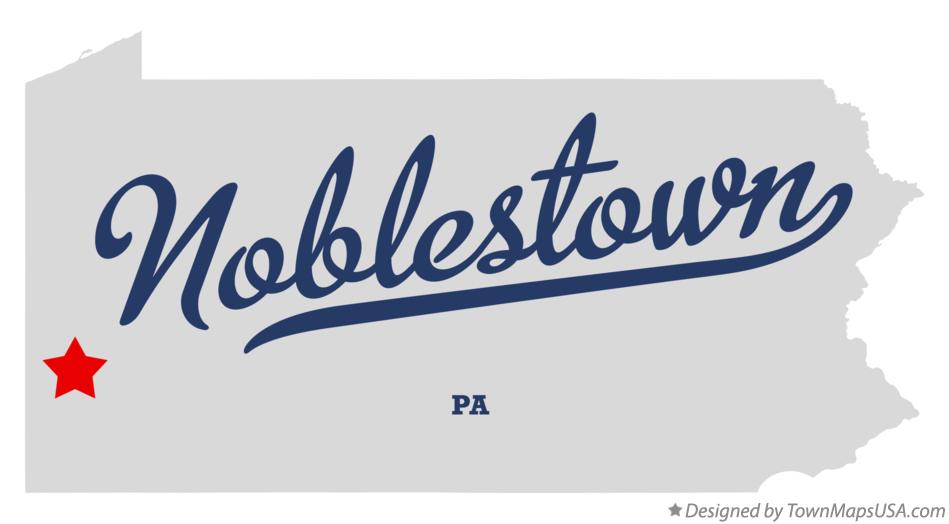 Map of Noblestown Pennsylvania PA