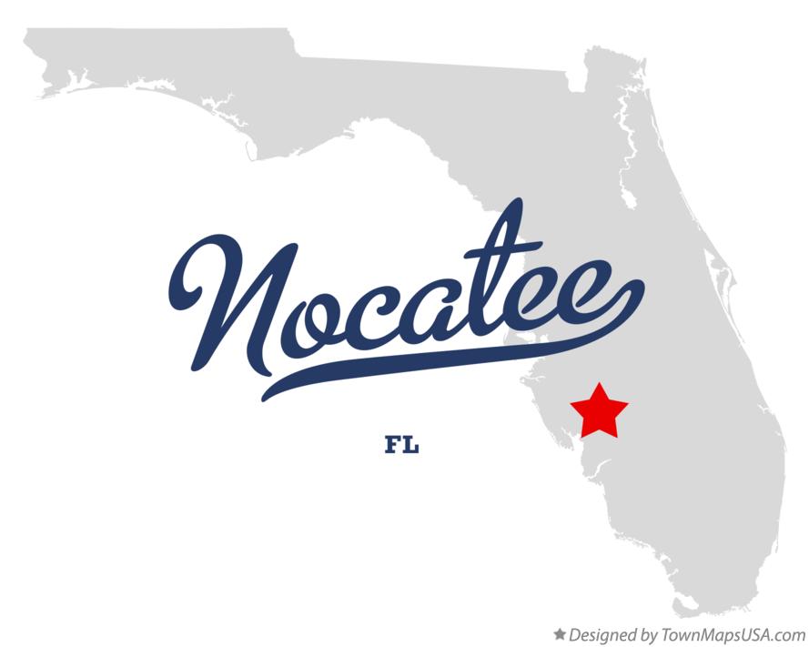 Map of Nocatee Florida FL