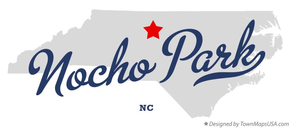 Map of Nocho Park North Carolina NC