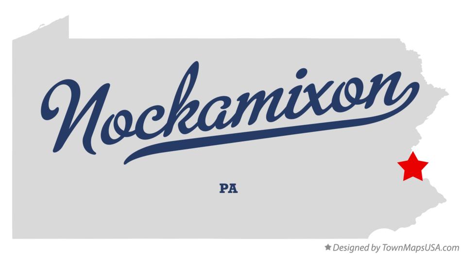 Map of Nockamixon Pennsylvania PA