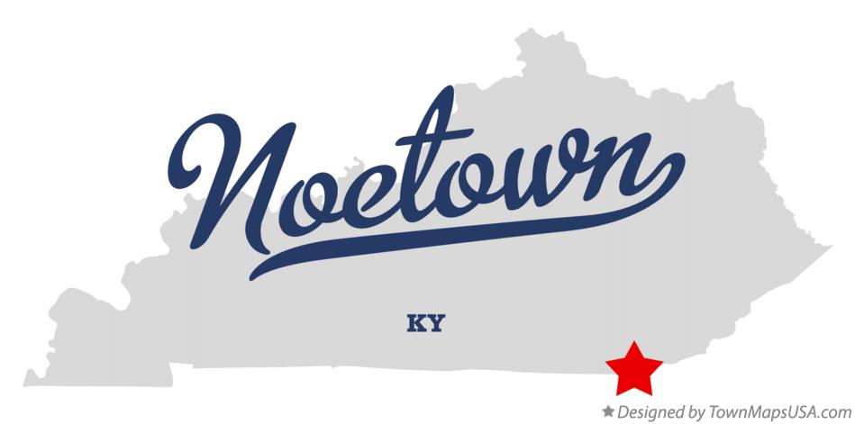 Map of Noetown Kentucky KY