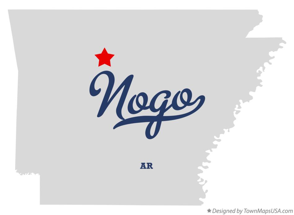 Map of Nogo Arkansas AR