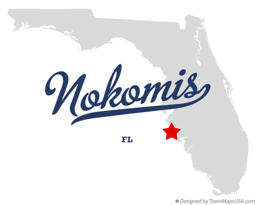 Map of Nokomis Florida FL