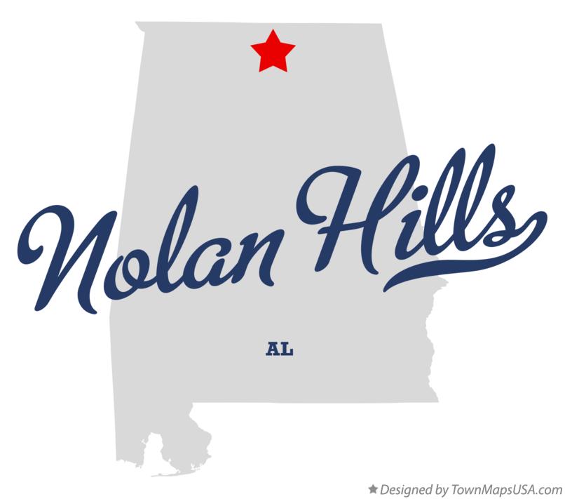Map of Nolan Hills Alabama AL