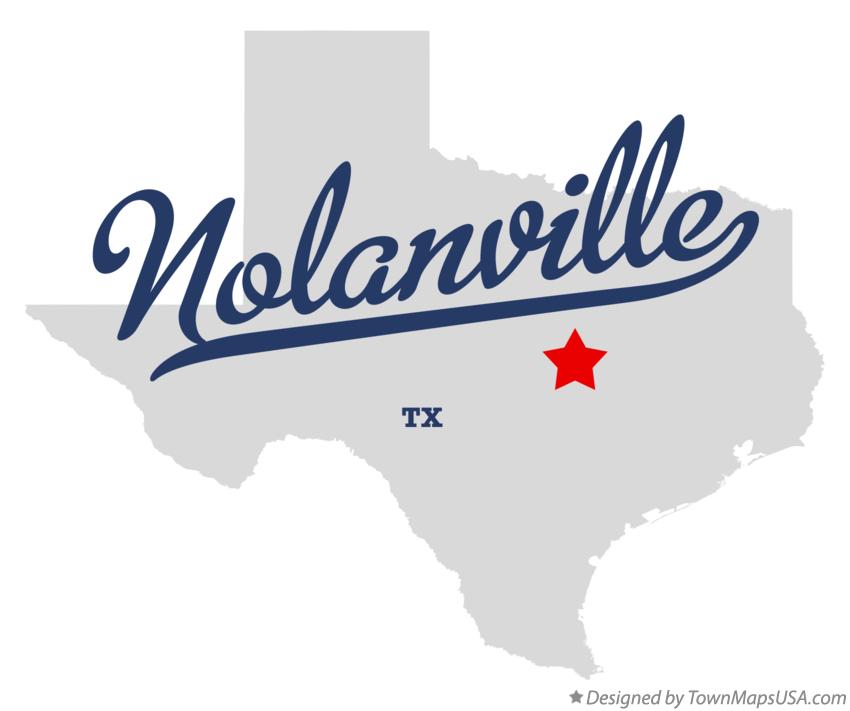 Map of Nolanville Texas TX