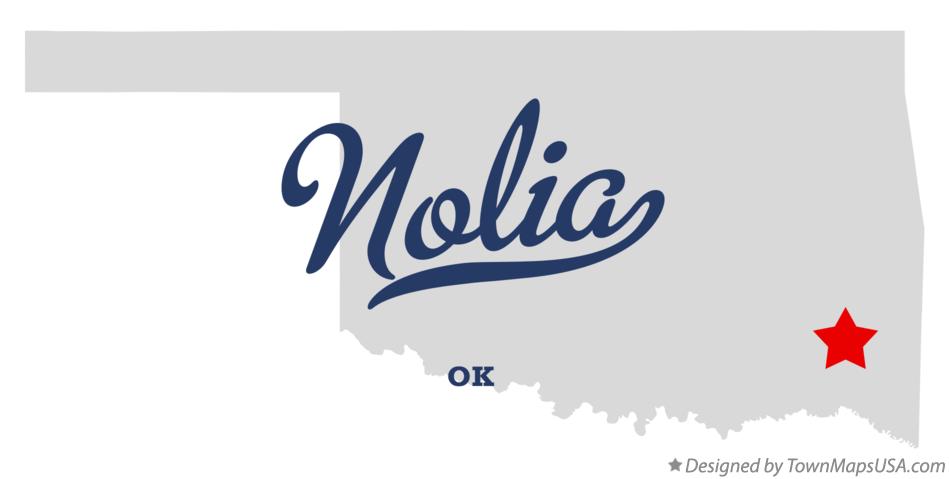 Map of Nolia Oklahoma OK