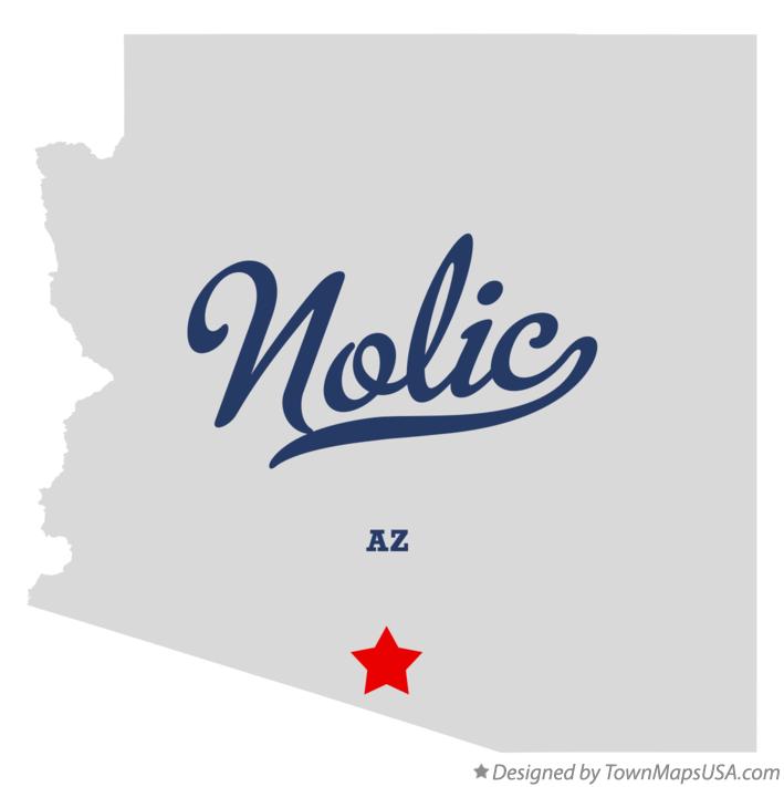 Map of Nolic Arizona AZ