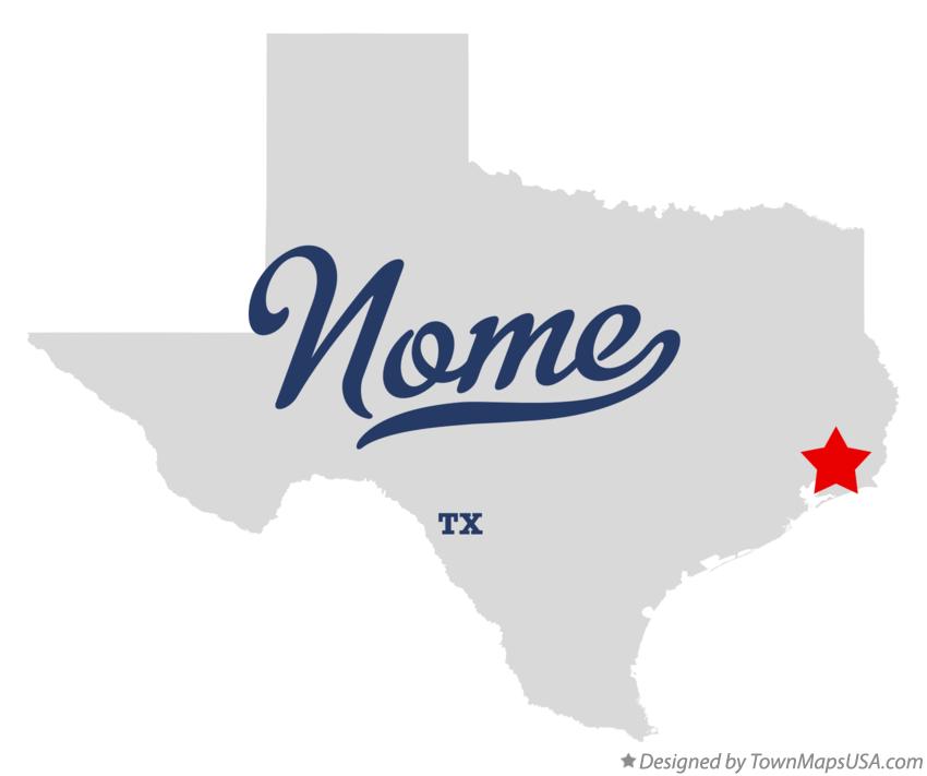 Map of Nome Texas TX