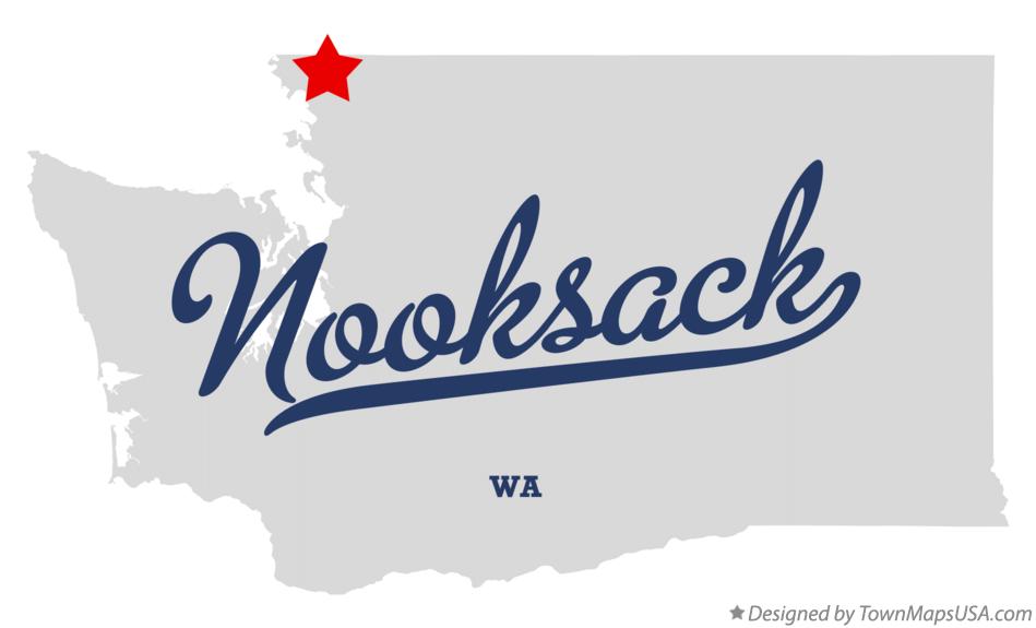 Map of Nooksack Washington WA