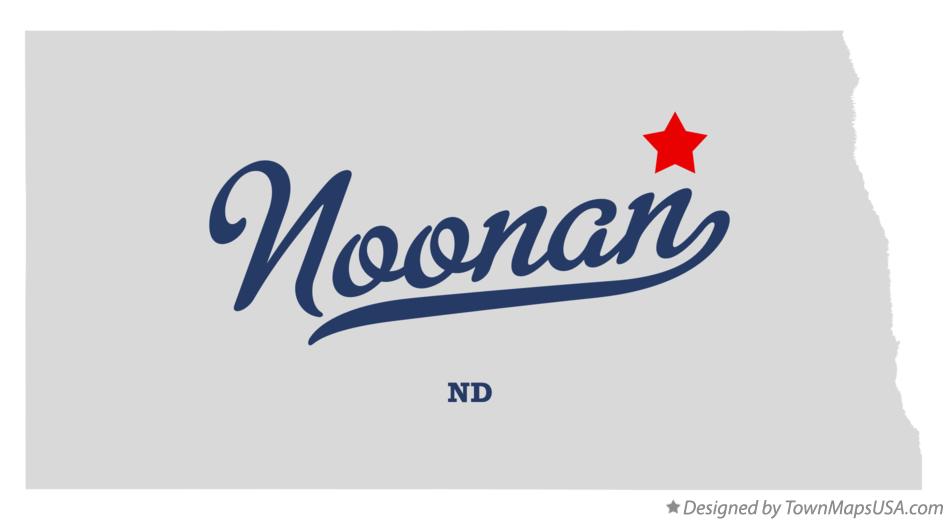 Map of Noonan North Dakota ND