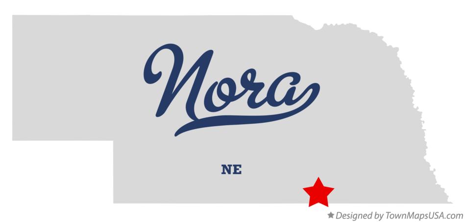 Map of Nora Nebraska NE
