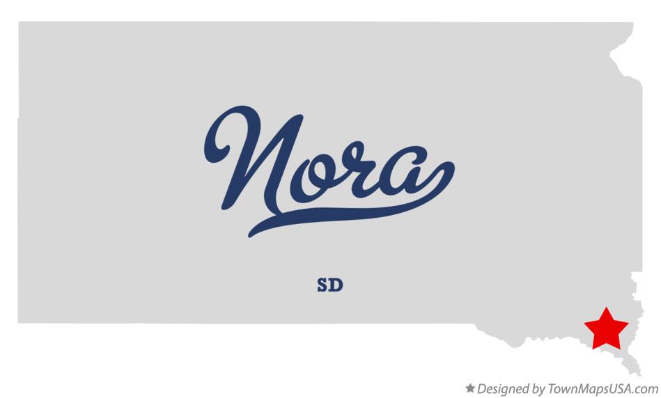 Map of Nora South Dakota SD