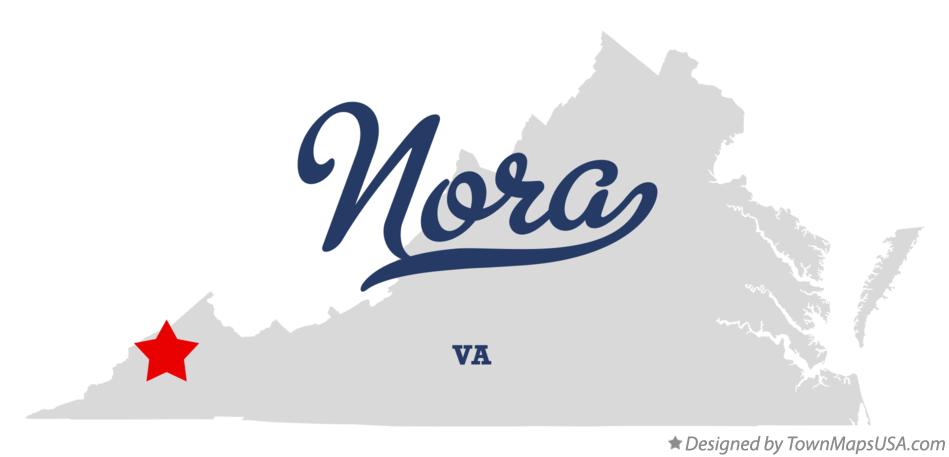 Map of Nora Virginia VA