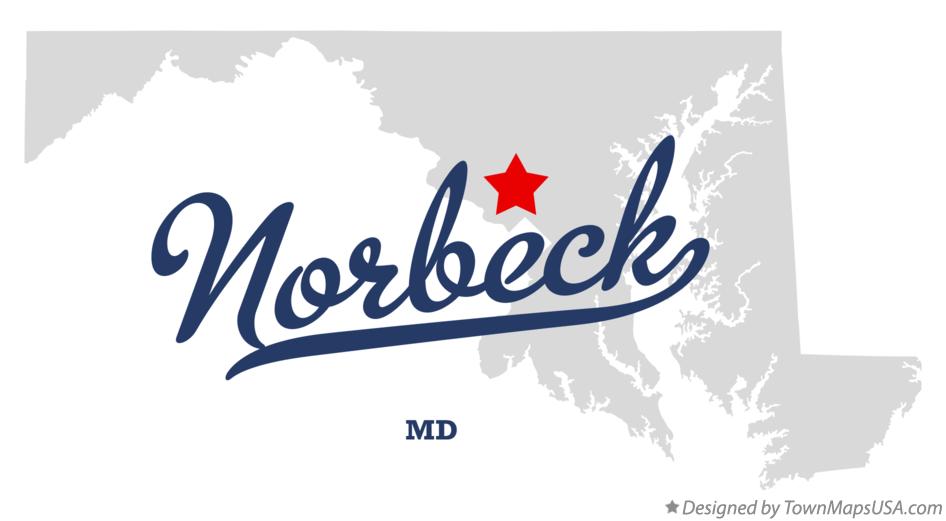 Map of Norbeck Maryland MD