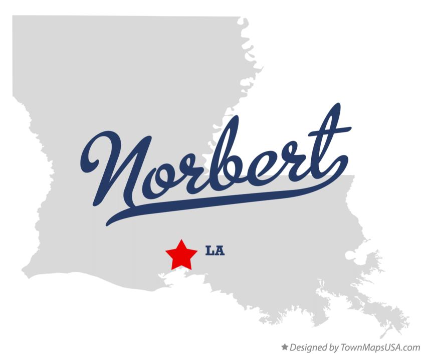 Map of Norbert Louisiana LA