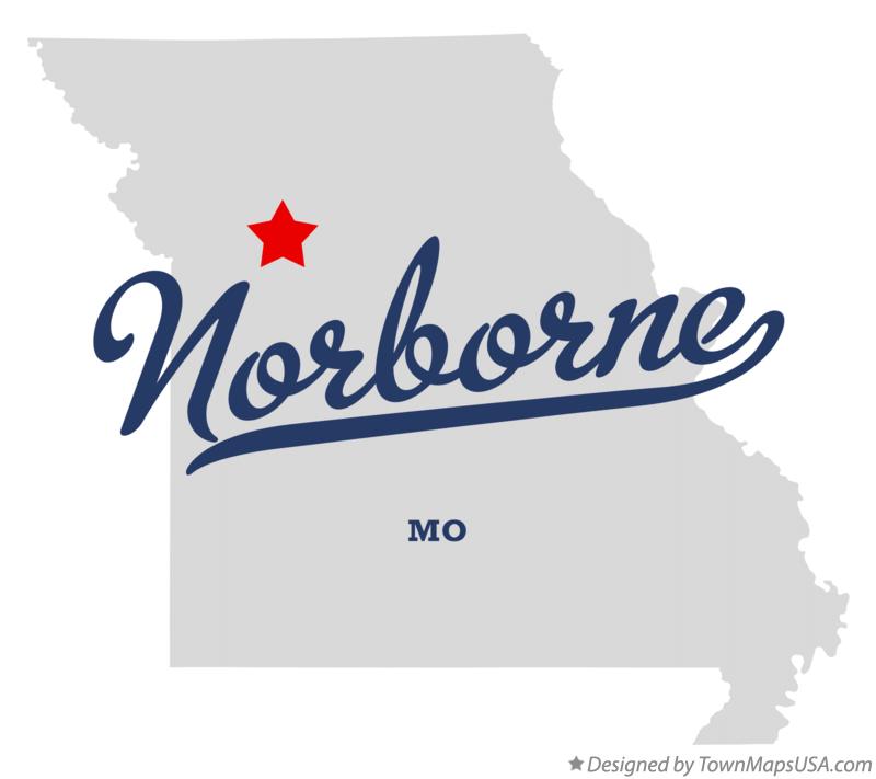 Map of Norborne Missouri MO