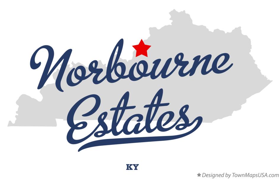 Map of Norbourne Estates Kentucky KY