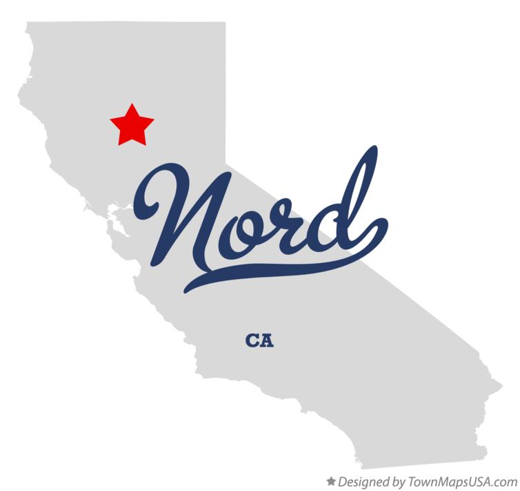 Map of Nord California CA