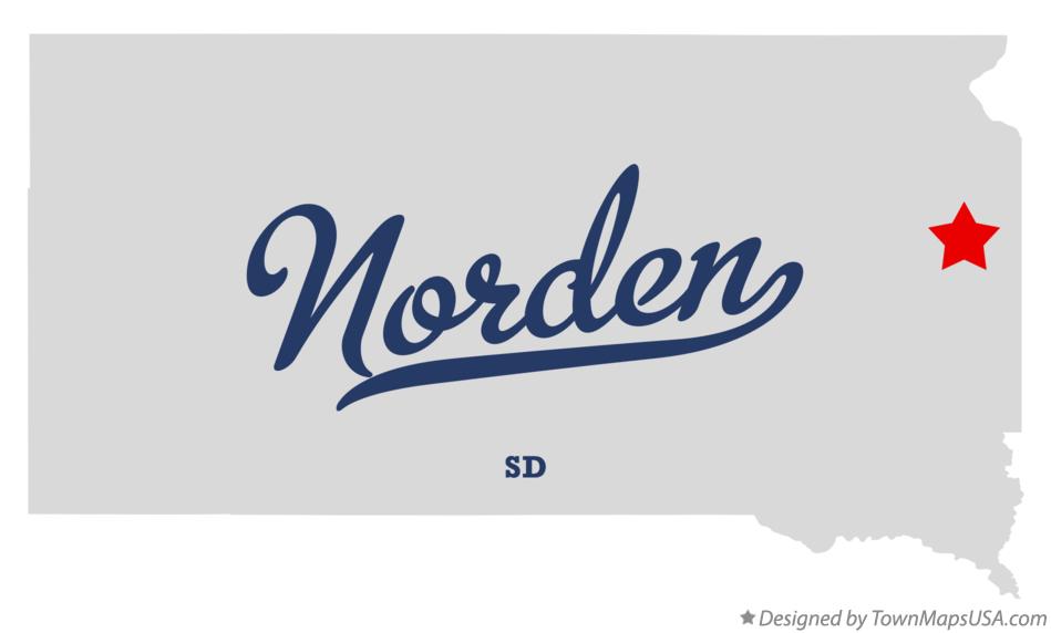 Map of Norden South Dakota SD