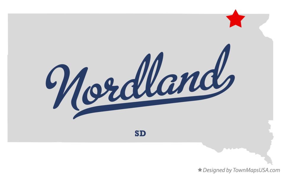 Map of Nordland South Dakota SD