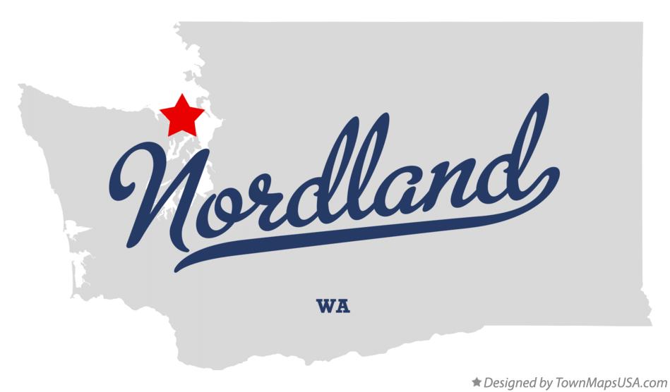 Map of Nordland Washington WA