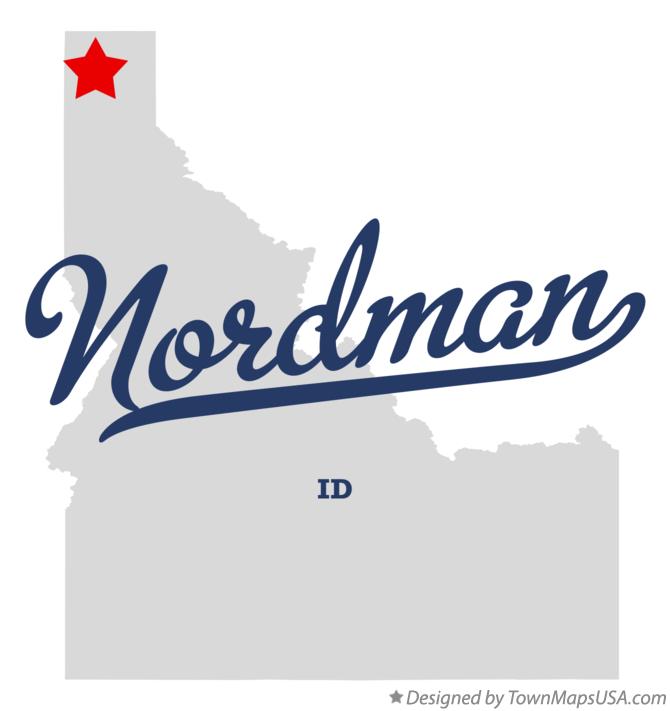 Map of Nordman Idaho ID