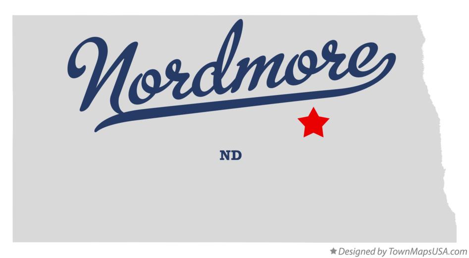 Map of Nordmore North Dakota ND