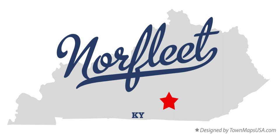 Map of Norfleet Kentucky KY