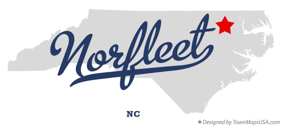 Map of Norfleet North Carolina NC